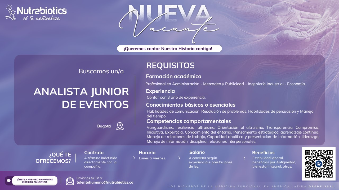 Analista Junios de Eventos