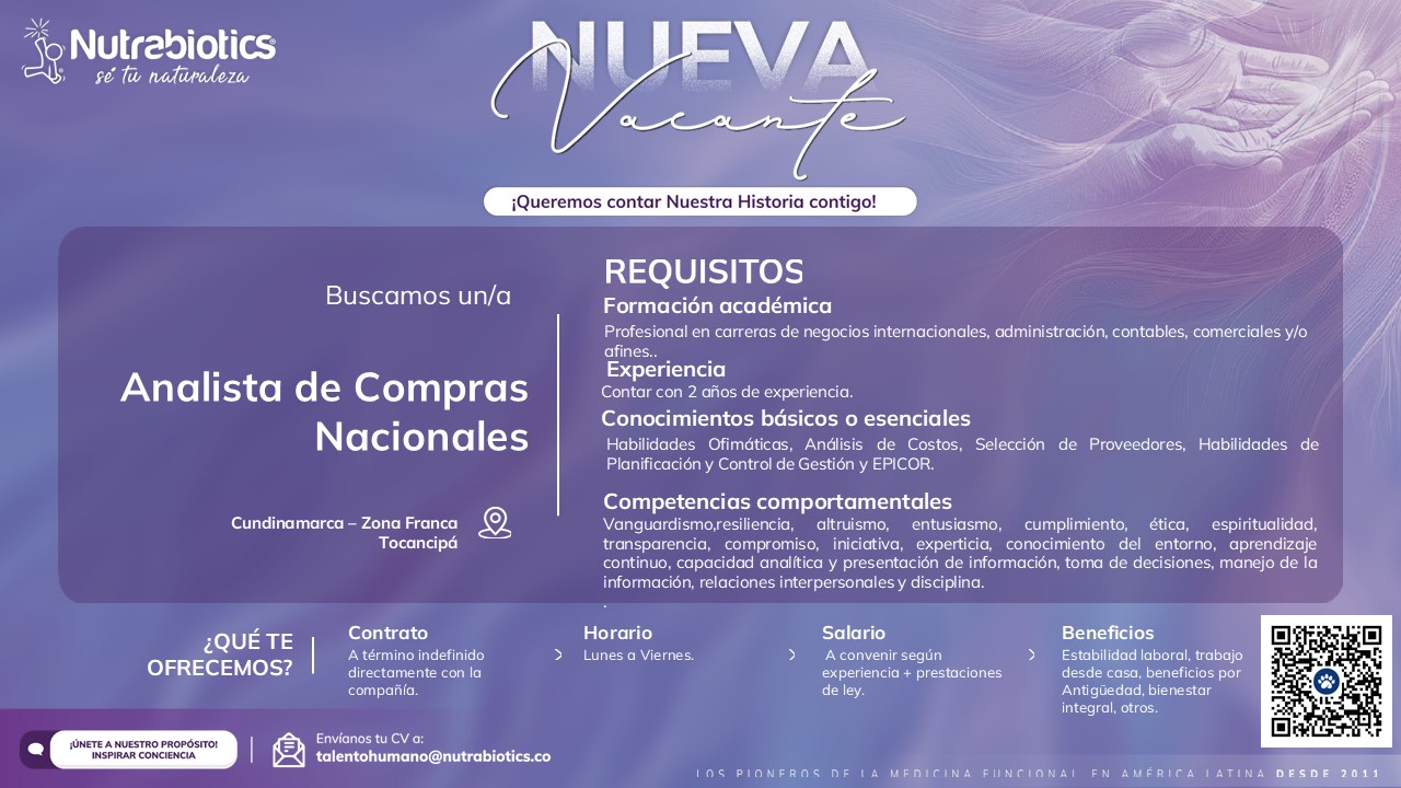 Analista de Compras Nacionales