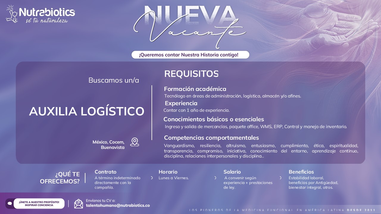Auxiliar Logistico MX