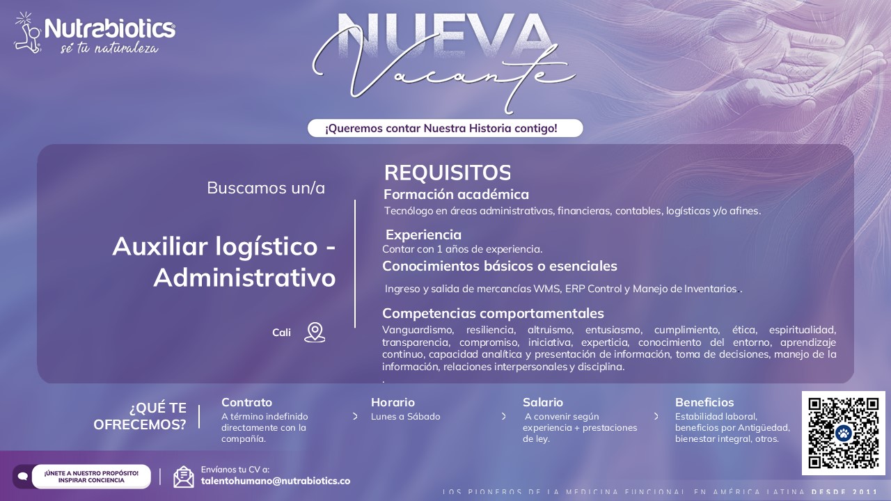 Auxiliar logístico - Administrativo