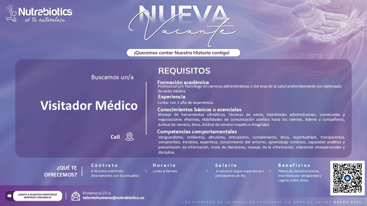 Representante de Promoción Médica Cali