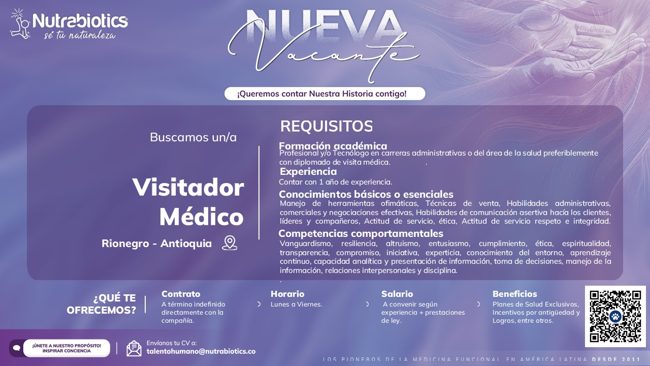 Visitador Médico Rionegro